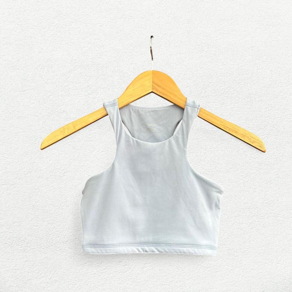 Emma Lou Nixie Top Sports Tank in Light Blue